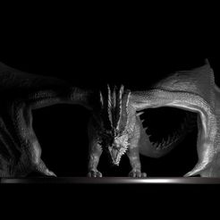 d134248c0f6ab439625b836eedd4572b_display_large.jpg STL-Datei Drogon kostenlos・3D-Drucker-Design zum herunterladen
