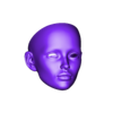 1.stl Head (E3) 3D model bjd doll \ Female \ figurines \ articulated doll \ ooak \ 3d print \ character \ face