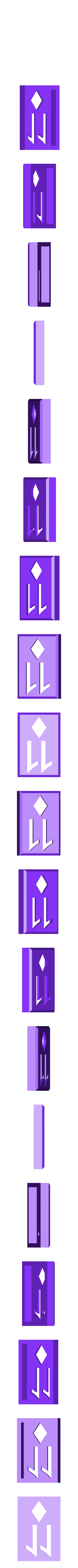 BlockDiamonds11.stl Player Card Tiles with Transforming Box