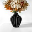 untitled-2612.jpg The Darin Vase, Modern and Unique Home Decor for Dried and Preserved Flower Arrangement  | STL File
