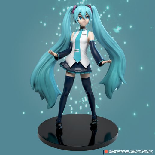 3D file Hatsune Miku・Template to download and 3D print・Cults