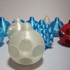 1000001462.jpg Fichier STL Décoration de sapin de Noël en forme de boule・Plan pour impression 3D à télécharger