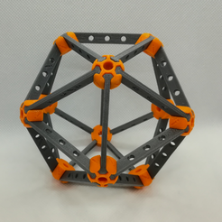 p2.PNG Free STL file Icosahedron Model, Pedagogically Stretched・3D printable design to download