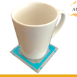 Bounce Pad Coffee Cup2.png Файл STL Fortnite Bounce Pad Drink Coaster Ps4 Xbox Pc・3D-печать дизайна для загрузки