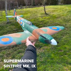 Spitfire.jpg RC Spitfire Mk IX, wing span 1000 mm.