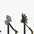 04.png 20 STYLIZED AXE MODELS PACK 1 - LOW POLY
