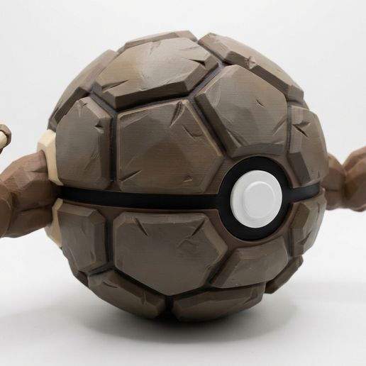 Golem Poké Ball – 3D Model Description