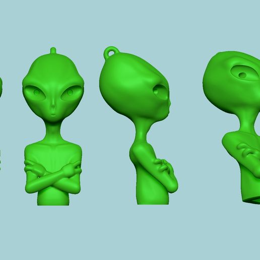 r6.jpg Alien Keychain v2 - Complete Body Funny Gift