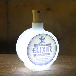 Elixir.jpg 3D Printed Elixir Snake Oil Poison Bottle