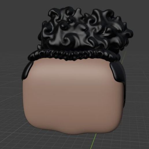 HAIR 80'S CUSTOM POP 3D model