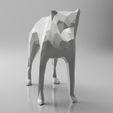 render3.jpg Low Poly Dog/Wolf Sculpture 3D Model