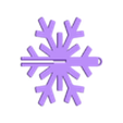 Snowflake-3.stl 3-Peice Snowflake Ornament Assembly