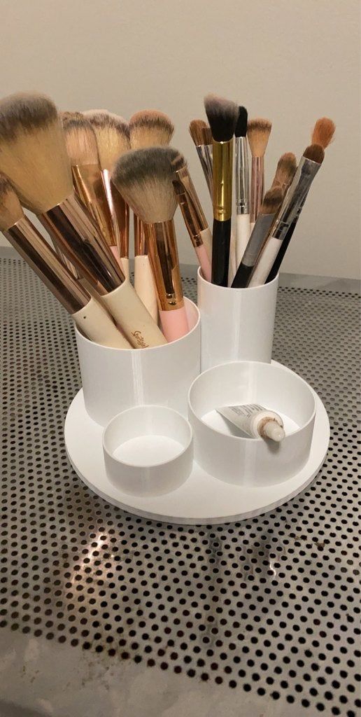Free STL file Makeup Brush Holder・3D printer design to download・Cults