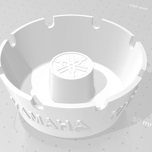 ASHTRAY POSACENERE YAMAHA ROUND 3.0 3D model
