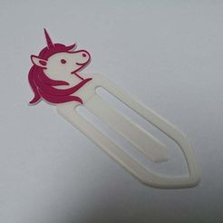 IMG_20200207_110239.jpg Бесплатный STL файл Unicorn Bookmark・Дизайн 3D принтера для загрузки