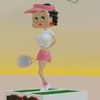 betty-tennis.png Datei STL betty tennis・Design für 3D-Drucker zum herunterladen, Majin59