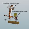 full assembly1.jpg Fichier STL gratuit Calvin et Hobbes・Plan pour imprimante 3D à télécharger