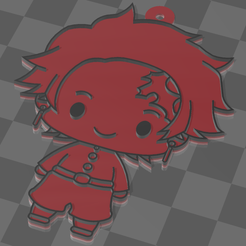 tnajiro.png tanjiro llavero kimetsu no yaiba facil pintura