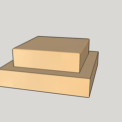 front-foot-pad-2.png STL-Datei I inch square Chair feet・3D-Drucker-Vorlage zum herunterladen