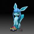 Glaceon01.jpg Eevee Evolution 9 em 1 pacote (a cor 3md para AMS está agora incluída!!) - EEVEE EVOLUTION-POKÉMON FIGURINE - MODELO DE IMPRESSÃO 3D