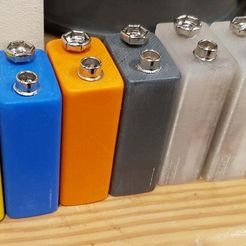 3D printed 9V USB rechargeable 6F22 LiPo battery