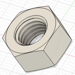 M10.png Free STL file M10 nut (no play)・3D printing model to download