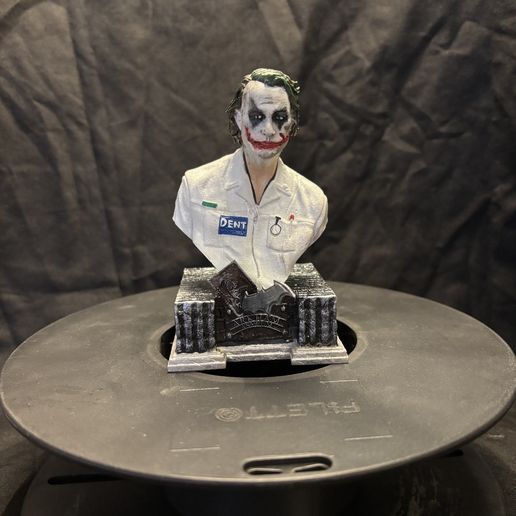 Heath Ledger Joker Nurse Bust – 3D Printable STL | 2008 Movie Villain Statue