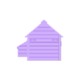 Chicken House without Legs.obj Модель железной дороги Куриный домик