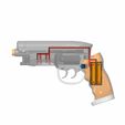 9.jpg Deckard's Pistol - Blade Runner - Printable 3d model - STL + CAD bundle - Commercial Use