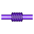 CD45İ5WSGK1_W.stl Worm Gear - Center D. 45 mm - Ratio  5 & 10 - Worm with Shaft