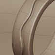8.png 极简波浪形戒环 - 现代光滑金属 3D 打印模型