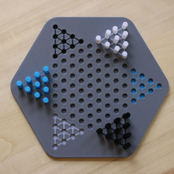 Capture d’écran 2017-10-25 à 12.34.28.png Download free STL file Multi-Color Chinese Checkers Set • Template to 3D print, MosaicManufacturing