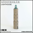Soderskar-Lighthouse-Nscale-1.png SÖDERSKÄR LIGHTHOUSE - N (1/160) SACLE MODEL LANDMARK