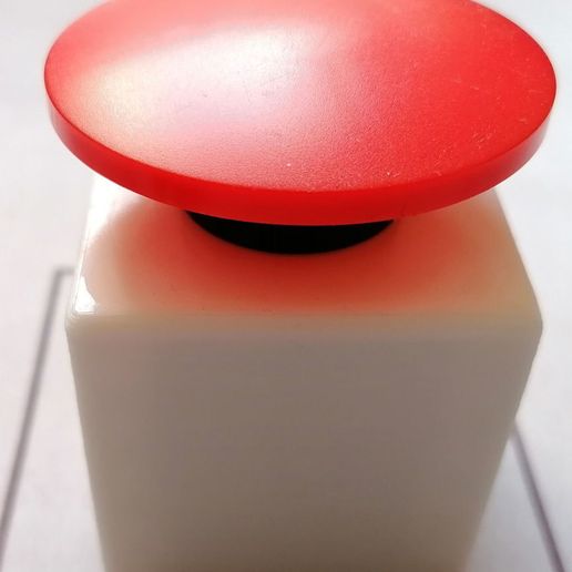 🍄 Push Button Case (mushroom head, 22mm)・Free STL File for ・Cults