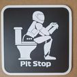 pitstop-sign.jpeg Racer toilet sign Pit Stop