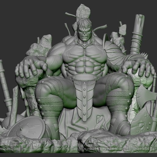 ZBrush-Document01.jpg Hulk on Throne