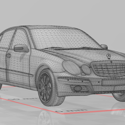 p10.png Fichier STL Mercedes W211 Classe E・Modèle pour imprimante 3D à télécharger