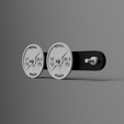Disc-Plate-Keychains-and-Key-Hanger-Render2.png Disc Weight Keychain & Rack