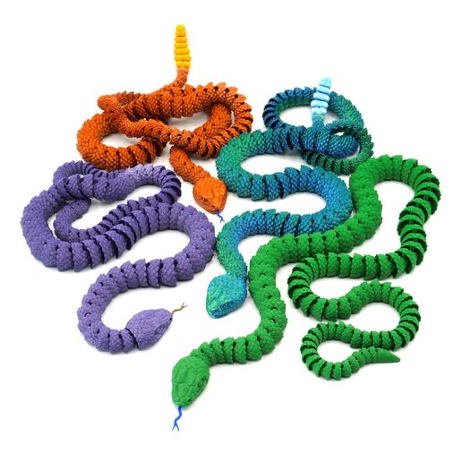 🐍 Snake and Rattlesnake・ 3D File for ・Cults