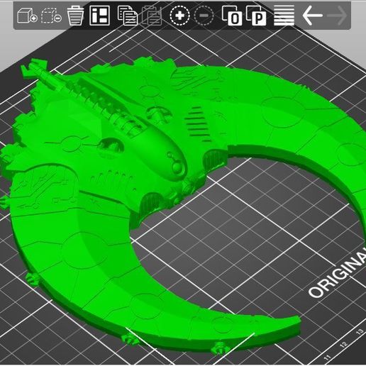 Necron Doom Scythe NON MANIFOLD 3D model