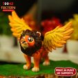 d.jpg CUTE FLEXI LION AND WINGED LION ARTICULATED