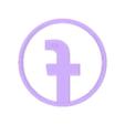 FB Logo Outer Ring.stl Social Media Fridge Magnets