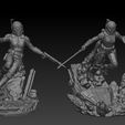 1.jpg Bo-Katan Dual Pose  -  354mm Star Wars Legion Scale -