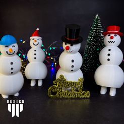 IMG_2329.jpg 3D file Modular Snowman - With Legs・3D printer model to download
