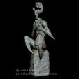 3Q.jpg Artist Block - Demon Ghost Creature Figurine