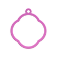 Untitled.png Circle Loop Open Back Bezel 2 Earring Charm STL File - Digital Download -8 Sizes- Necklace Earring Keyring Modern Design