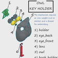 inventory.png Owl - Wall Key Holder