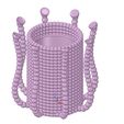 osmi03v1-15.jpg vase cup vessel octopus omni03v1 for 3d-print or cnc