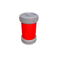 Canister-2.png Soda can coaster/cap, upcycling into canister for cosplay