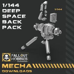 Deep-Space-Back-Pack-1.jpg Archivo 3D Mochila 1/144 Mecha Deep Space・Objeto imprimible en 3D para descargar